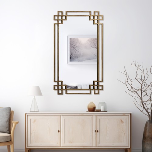 Καθρέπτης Art Maison Alviano - Gold (45x2x75εκ)