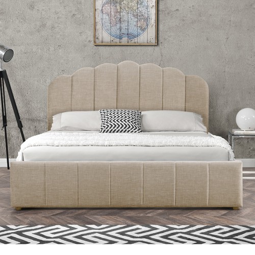Κρεβάτι Art Maison Sicily - Beige (Για στρώμα 160x200εκ.)