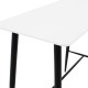 Tραπέζι μπαρ Art Maison Veroli - White Black (120x60x105εκ.)