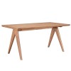 Τραπέζι Τραπεζαρίας Art Maison Pisa - Light Walnut (160x85x75εκ.)