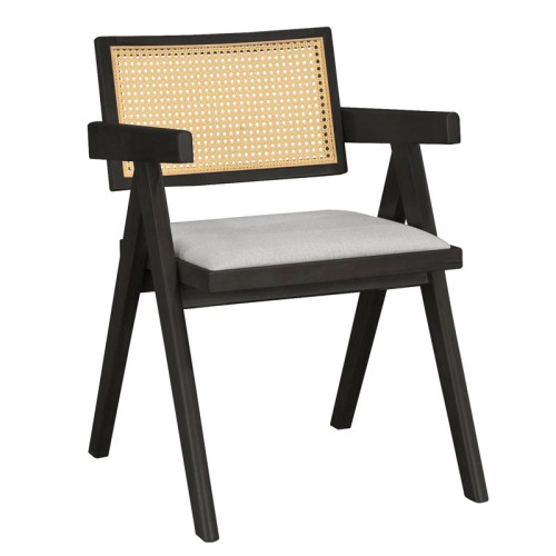Πολυθρόνα Art Maison Rovigo - Black Gray (56,4x63,5x80,5εκ.)