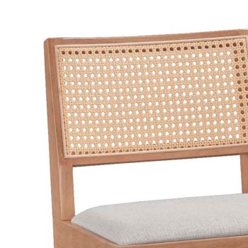 Σκαμπό μπαρ Art Maison Pisa - Light Walnut (44,5x46x98εκ.)