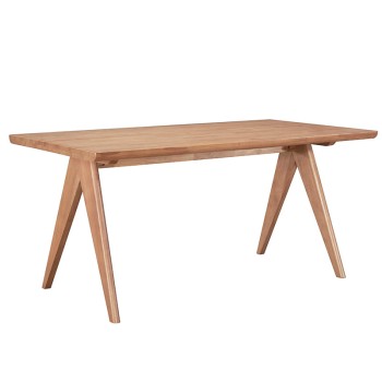 Σετ Τραπεζαρίας 5 Τεμαχίων Art Maison Pisa - Light Walnut (160x85x75εκ.)