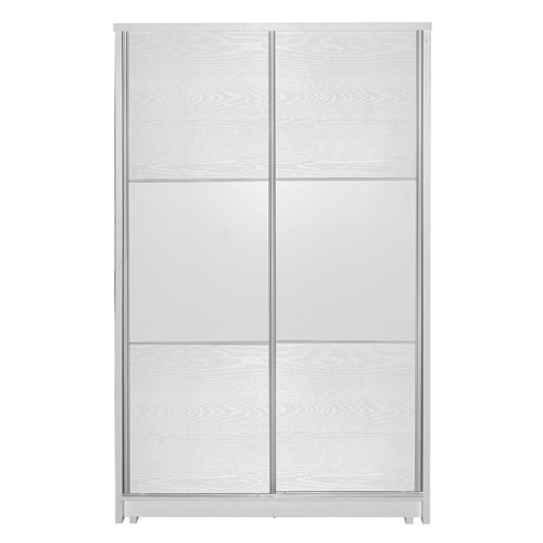 Ντουλάπα ρούχων δίφυλλη με συρόμενες πόρτες Art Maison Βερτσέλλι - White (121x56.5x180.5εκ)