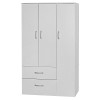 Ντουλάπα ρούχων τρίφυλλη με 2 συρτάρια Art Maison Tokyo - White (90x42x180εκ.)
