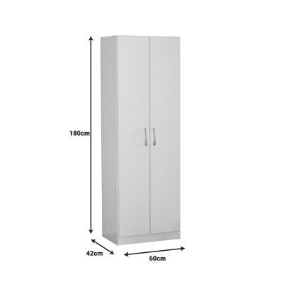 Ντουλάπα δίφυλλη Art Maison Bainbridge - White (60x42x180εκ.) Ντουλάπα δίφυλλη Art Maison Bainbridge - White (60x42x180εκ.)