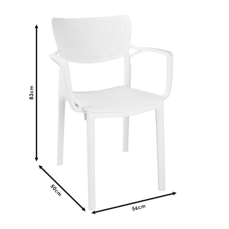 Πολυθρόνα Κήπου Art Maison Adro - White (56x50x83εκ) Πολυθρόνα Κήπου Art Maison Adro - White (56x50x83εκ)