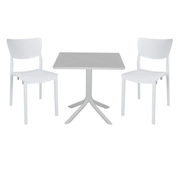 Σετ κήπου 5 Τεμαχίων Art Maison Pesaro - White (80x80x74,5εκ)