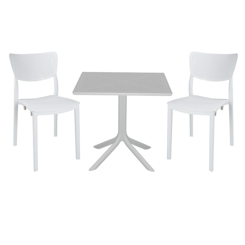 Σετ κήπου 5 Τεμαχίων Art Maison Pesaro - White (80x80x74,5εκ) Σετ κήπου 5 Τεμαχίων Art Maison Pesaro - White (80x80x74,5εκ)