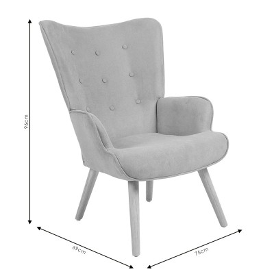 Πολυθρόνα Art Maison Piedmont - Brown Natural (75x69x96εκ.)