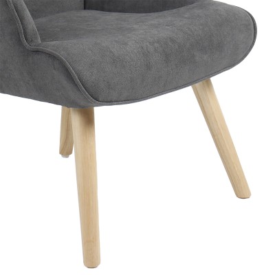 Πολυθρόνα Art Maison Piedmont - Charcoal Natural (75x69x96cm)