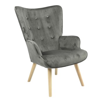 Πολυθρόνα Art Maison Piedmont - Charcoal Natural (75x69x96εκ.)