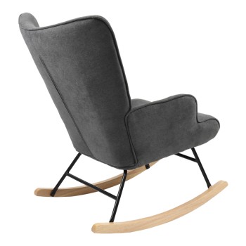 Κουνιστή Πολυθρόνα Art Maison Piedmont - Charcoal Natural (75x71x95εκ.)