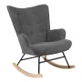Κουνιστή Πολυθρόνα Art Maison Piedmont - Charcoal Natural (75x71x95εκ.)