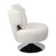 Πολυθρόνα με μαξιλάρι Art Maison Rome - White (76x67x76εκ.)