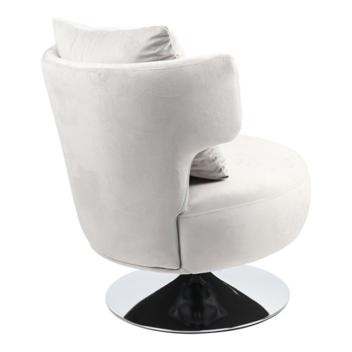 Πολυθρόνα με μαξιλάρι Art Maison Rome - Gray (76x67x76εκ.)