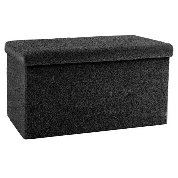 Σκαμπό-μπαούλο Art Maison Lisle - Carcoal (76x38x38εκ.)