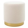 Σκαμπό Art Maison Arsizio - Cream Gold (Φ35x35εκ.)