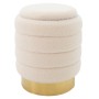 Σκαμπό Art Maison Arsizio - Cream Gold (Φ36x44εκ.)