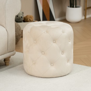 Σκαμπό Art Maison Piacenza - Cream (Φ49x47εκ.)