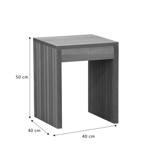 Βοηθητικό τραπέζι Art Maison Caltanissetta - Natural (40x40x50εκ.)