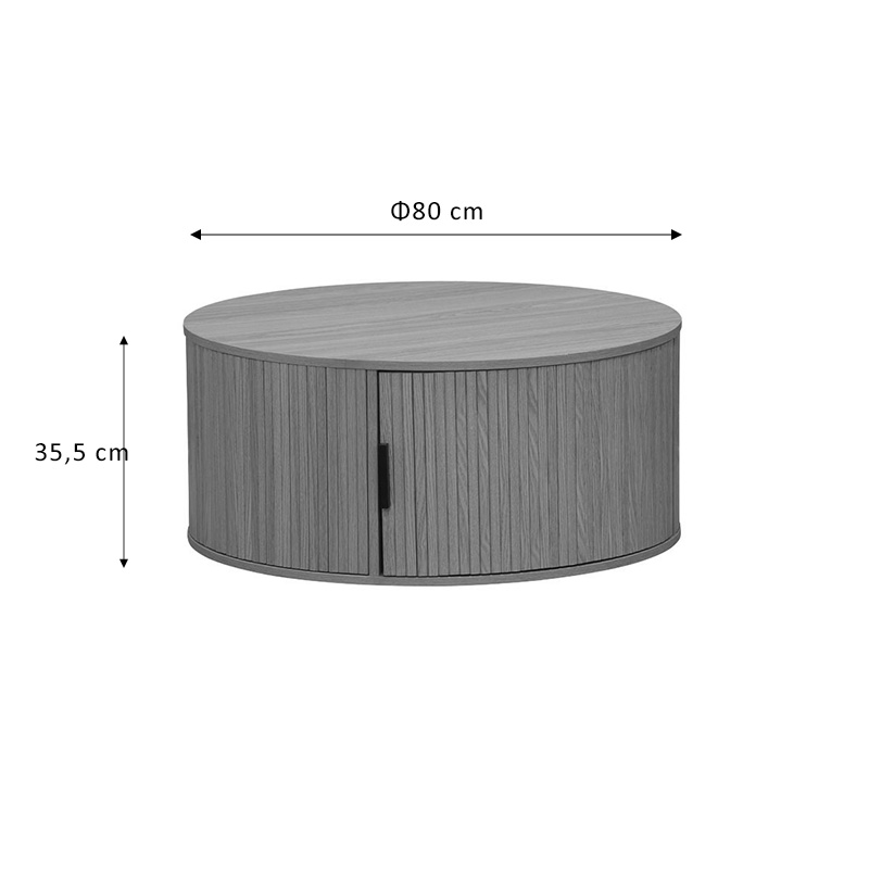 Τραπέζι σαλονιού Art Maison Καζόρια - Natural (Φ80x35.5εκ) Τραπέζι σαλονιού Art Maison Καζόρια - Natural (Φ80x35.5εκ)