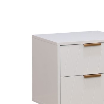 Κομοδίνο Art Maison Abbateggio - White (40x35x52εκ)