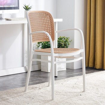 Πολυθρόνα Κήπου Art Maison Agliana - White Beige (56x52.5x86.5εκ.)