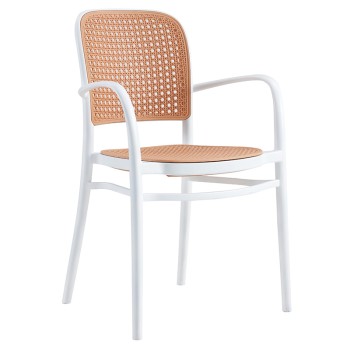 Πολυθρόνα Κήπου Art Maison Agliana - White Beige (56x52.5x86.5εκ.)