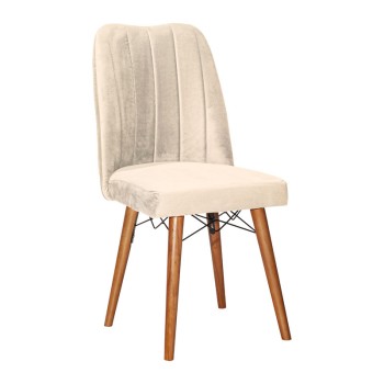 Καρέκλα Art Maison Arezzo - Ecru Walnut (46x52x92εκ.)