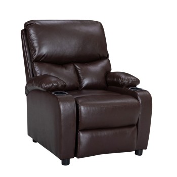 Πολυθρόνα relax με ποτηροθήκη Art Maison Pocatello - Brown (79x94x102εκ.)