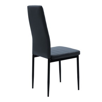 Καρέκλα Art Maison Cesena - Charcoal Black Pu (42x48x98εκ)