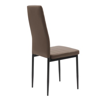 Καρέκλα Art Maison Cesena - Cappuccino Black Pu (42x48x98εκ)