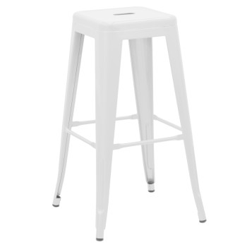 Σκαμπό μπαρ Art Maison Vigevano - White ﻿(42x42x76εκ.)