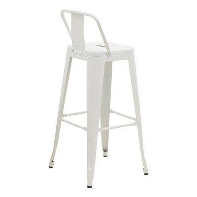 Σκαμπό μπαρ με πλάτη Art Maison Vigevano - White (42x42x97εκ.) Σκαμπό μπαρ με πλάτη Art Maison Vigevano - White (42x42x97εκ.)