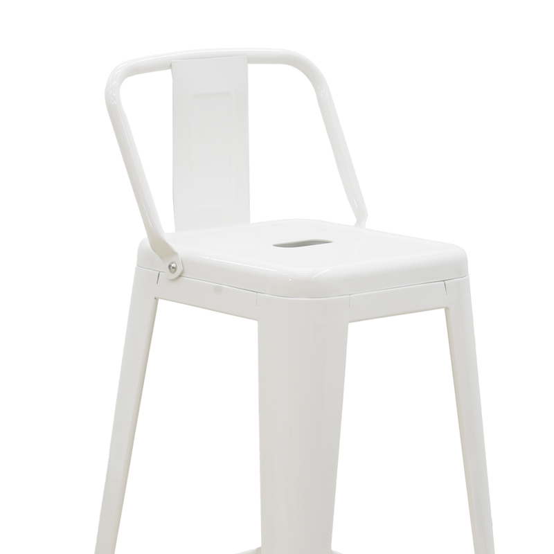 Σκαμπό μπαρ με πλάτη Art Maison Vigevano - White (42x42x97εκ.) Σκαμπό μπαρ με πλάτη Art Maison Vigevano - White (42x42x97εκ.)