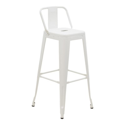 Σκαμπό μπαρ με πλάτη Art Maison Vigevano - White (42x42x97εκ.) Σκαμπό μπαρ με πλάτη Art Maison Vigevano - White (42x42x97εκ.)