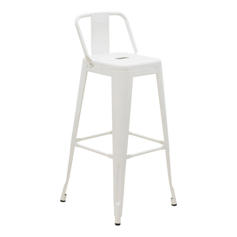 Σκαμπό μπαρ με πλάτη Art Maison Vigevano - White (42x42x97εκ.) Σκαμπό μπαρ με πλάτη Art Maison Vigevano - White (42x42x97εκ.)