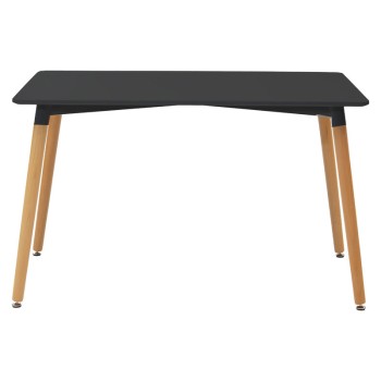 Τραπέζι Κουζίνας Art Maison Avellino - Black Natural (120x80x76εκ.)