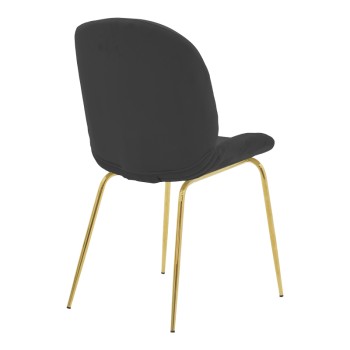 Καρέκλα Art Maison Salida - Carcoal Gold (47x60x90εκ.)