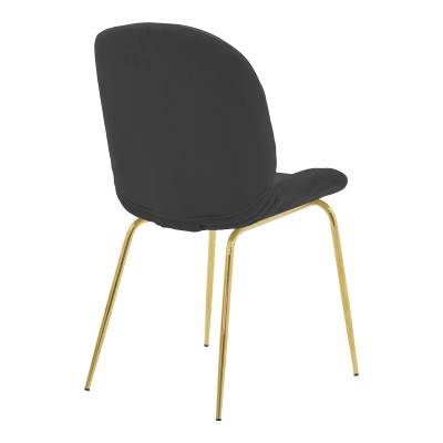 Καρέκλα Art Maison Salida - Carcoal Gold (47x60x90εκ.)