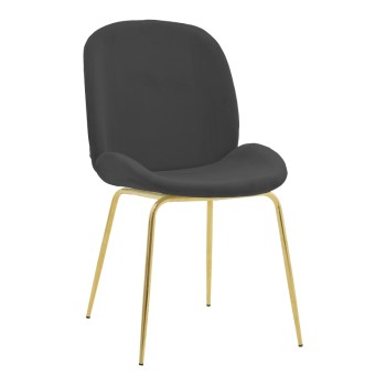 Καρέκλα Art Maison Salida - Carcoal Gold (47x60x90εκ.)