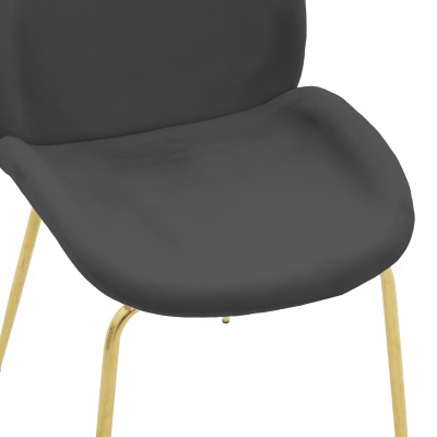 Καρέκλα Art Maison Salida - Carcoal Gold (47x60x90εκ.)