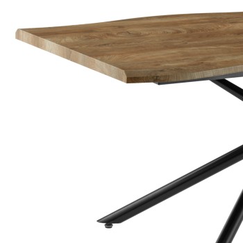 Τραπέζι Art Maison Bisceglie - Walnut Black (180x90x76εκ.)