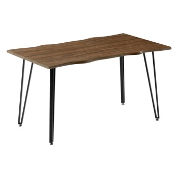 Τραπέζι Art Maison Bisceglie - Walnut Black (140x80x76εκ.)