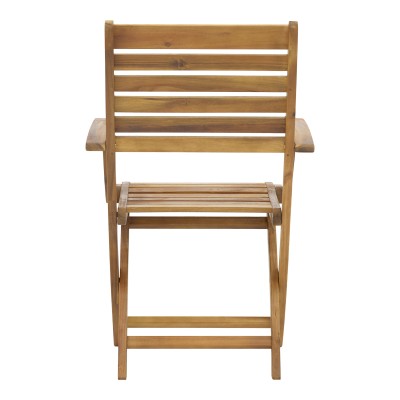 Πολυθρόνα Art Maison Caliban πτυσσόμενη ξύλο ακακίας φυσικό 57x59x93εκ