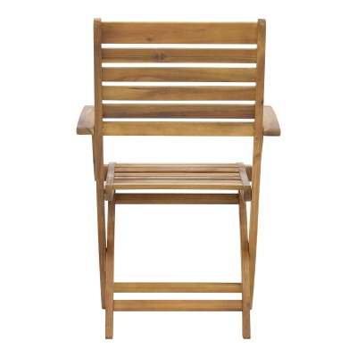 Πολυθρόνα Art Maison Callisto πτυσσόμενη ξύλο ακακίας φυσικό 53x60x90εκ