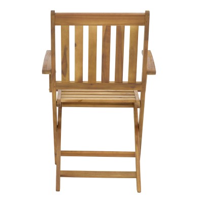 Πολυθρόνα Art Maison Battlestar πτυσσόμενη ξύλο ακακίας φυσικό 56x61x89εκ