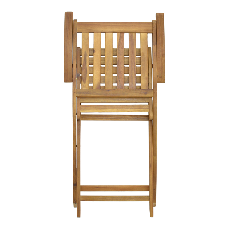 Πολυθρόνα Art Maison Battlestar πτυσσόμενη ξύλο ακακίας φυσικό 56x61x89εκ