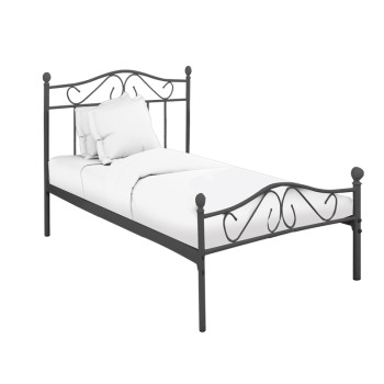 Κρεβάτι Art Maison Greeley - Black (Για στρώμα 90x190εκ.)